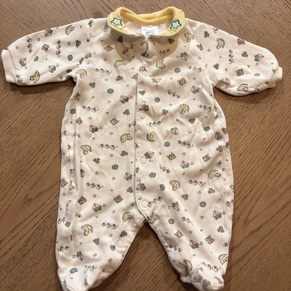vintage-style cotton baby sleeper